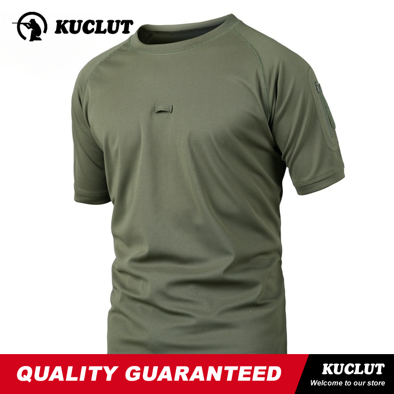 Outdoor Hunting T Shirts - Tactical T-Shirt Men Short Sleeve Camouflage