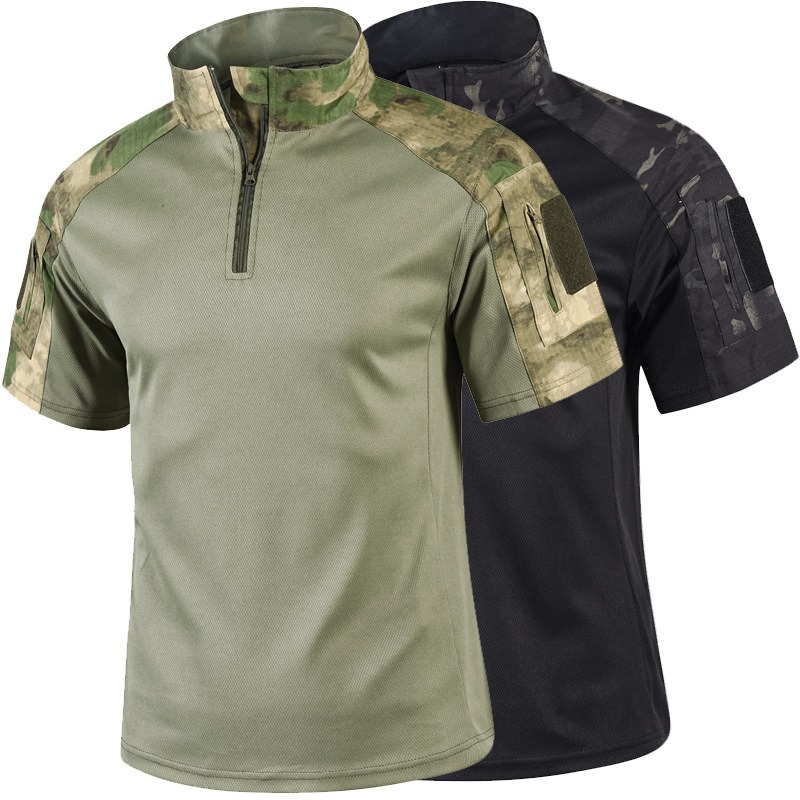 Mens Summer Camo Tactical Shir - Outdoor Hunting T Shirts のレビューと価格