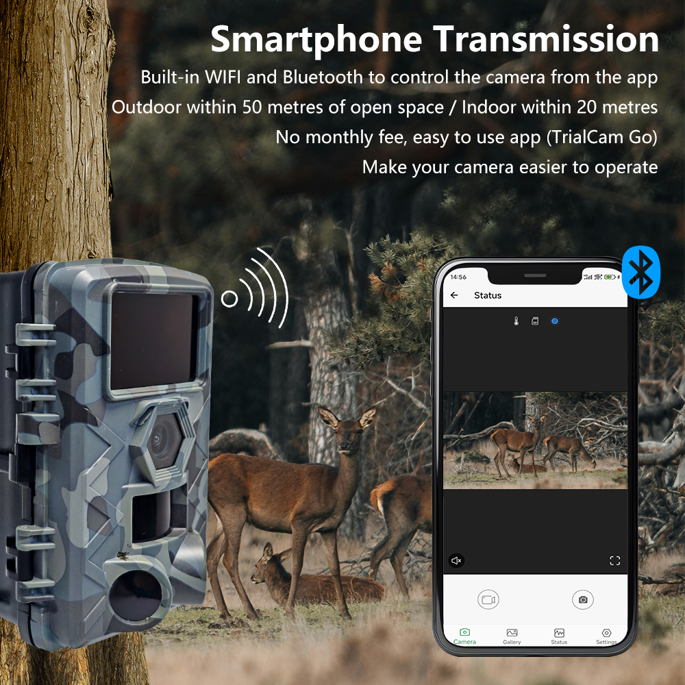 WiFi Trail Camera, 60MP Wildli - Hunting Outdoors Card のレビューと価格