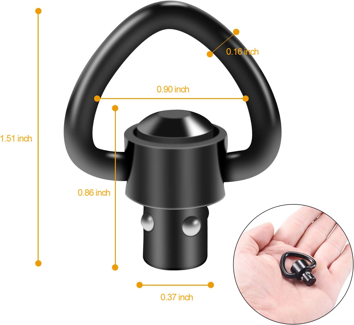 4PCS Tactical Strap Gun Sling  - Rifle Sling Swivel のレビューと価格