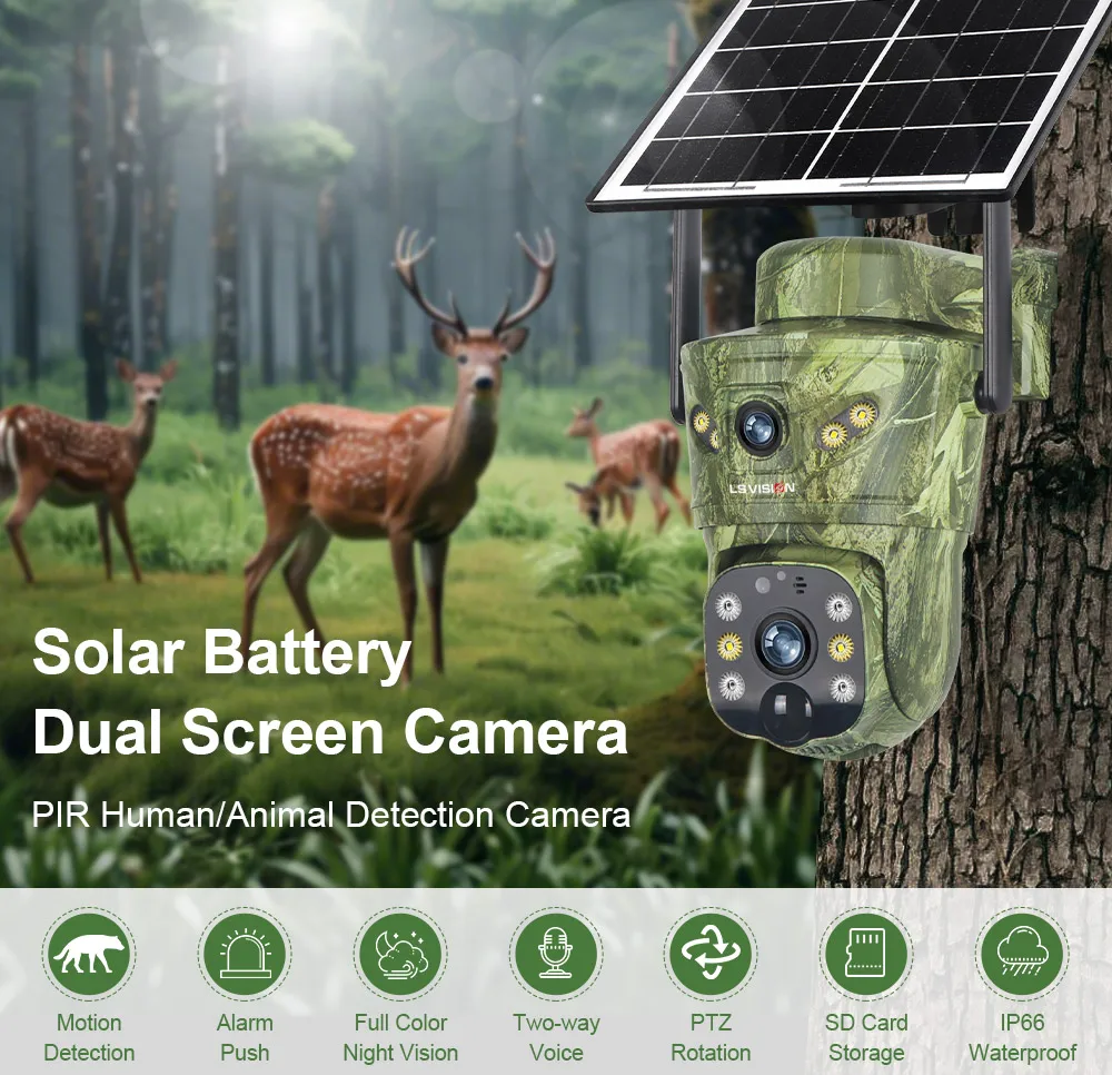 LS VISION 8MP 4G Solar Hunting - Outdoor Hunting Camera Wifi のレビューと価格