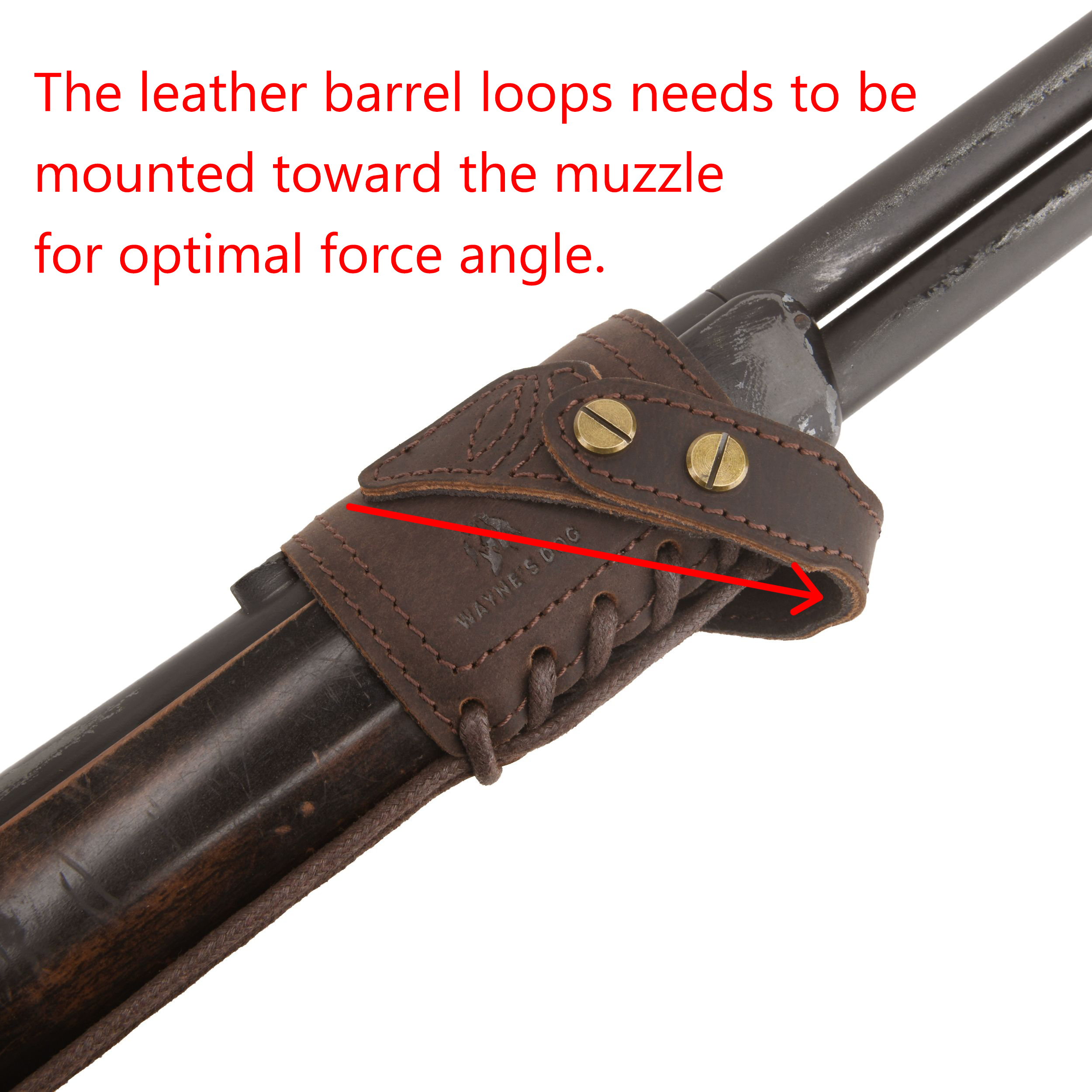 WAYNE'S DOG Leather Gun Barrel - Rifle Sling Swivel のレビューと価格