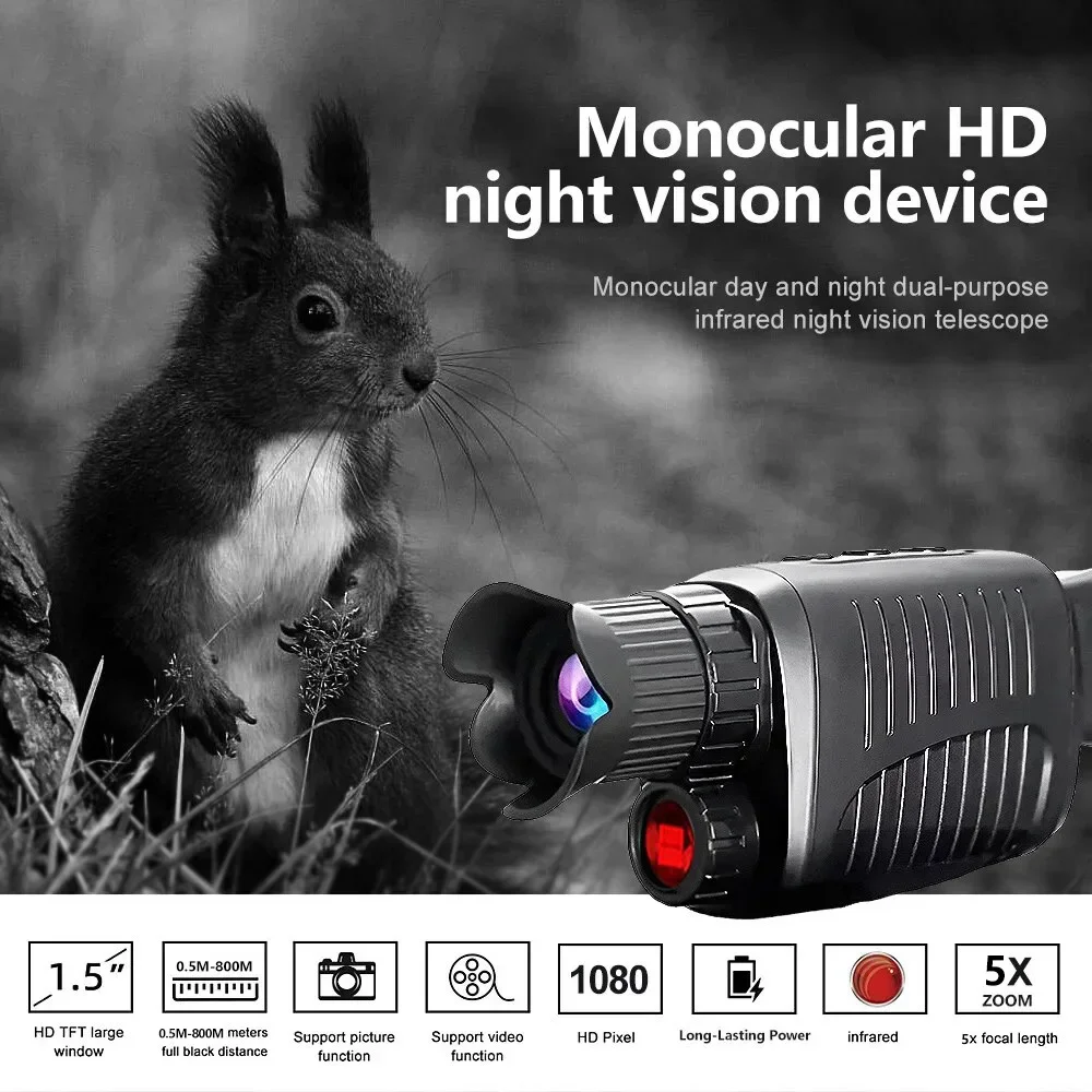 1080P HD Monocular Night Visio - Hunting Outdoor Day のレビューと価格