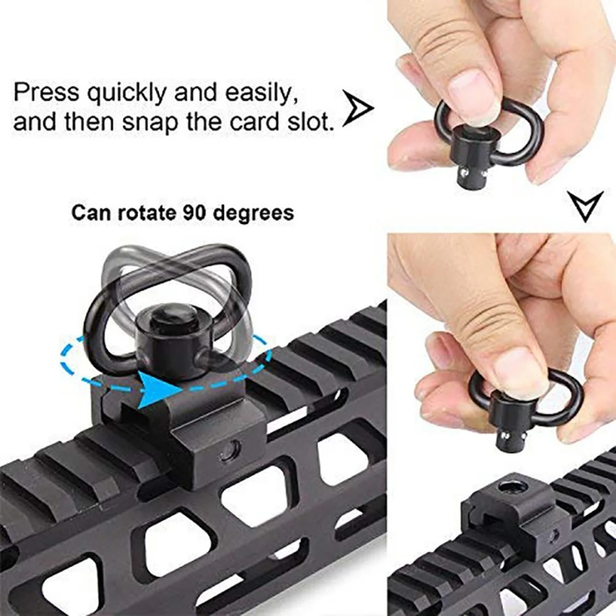 Tactical Strap Gun Sling Swive - Rifle Sling Swivel のレビューと価格