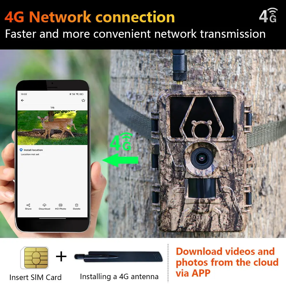 1Pcs HD8K Infrared Camera For  - Outdoor Hunting Camera Wifi のレビューと価格