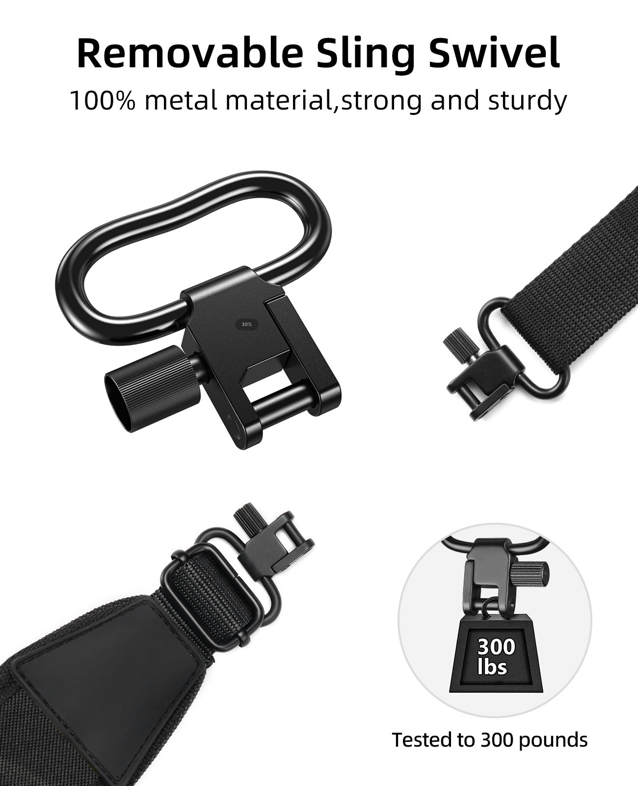 Two Point Rifle Sling with Wid - Rifle Sling Swivel のレビューと価格