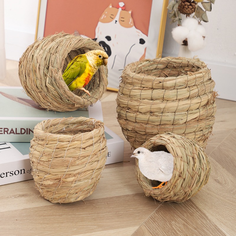 Hand Woven Straw Chicken Nest  - Hunting Quail のレビューと価格