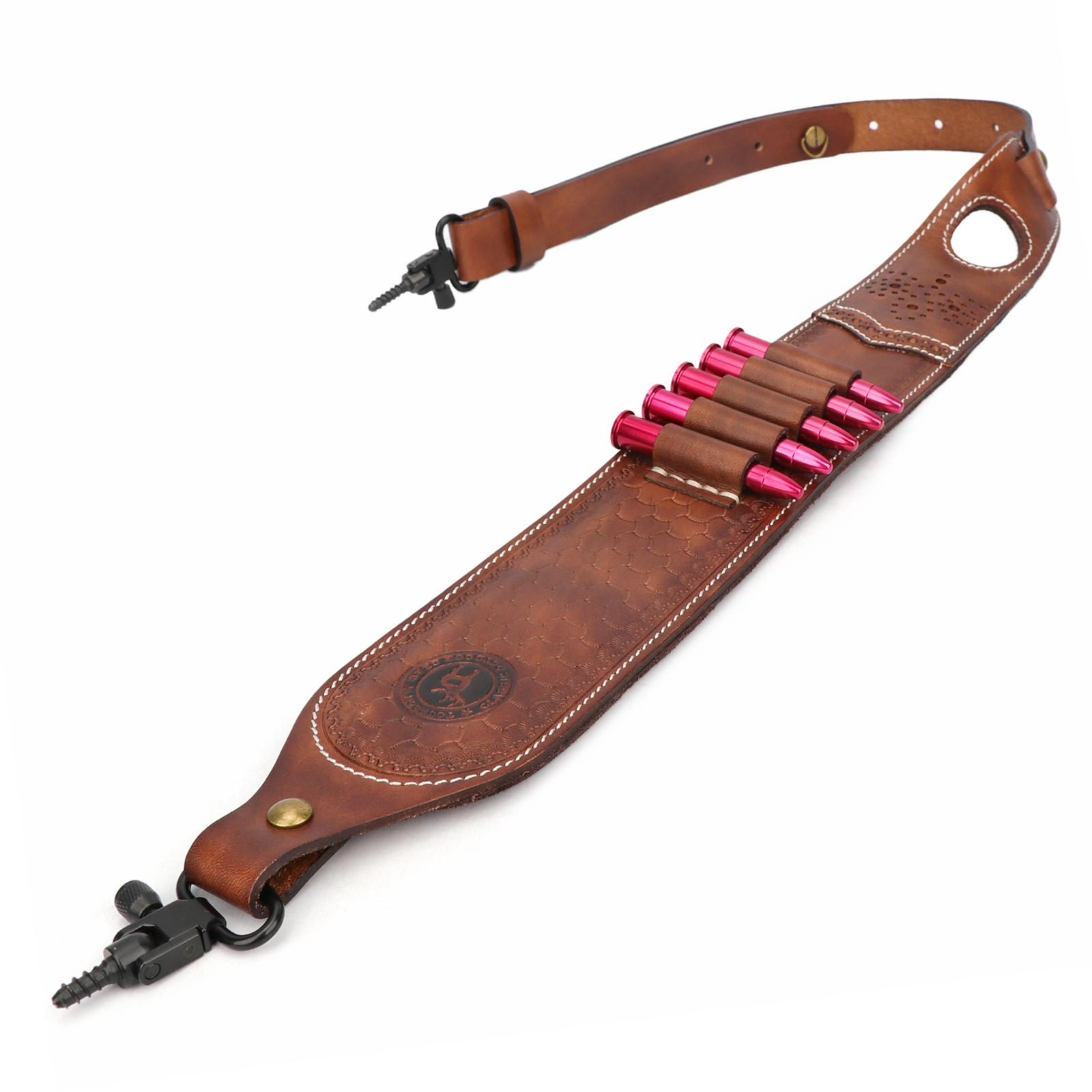 Tourbon Vintage Leather Ammo H - Rifle Sling Swivel のレビューと価格