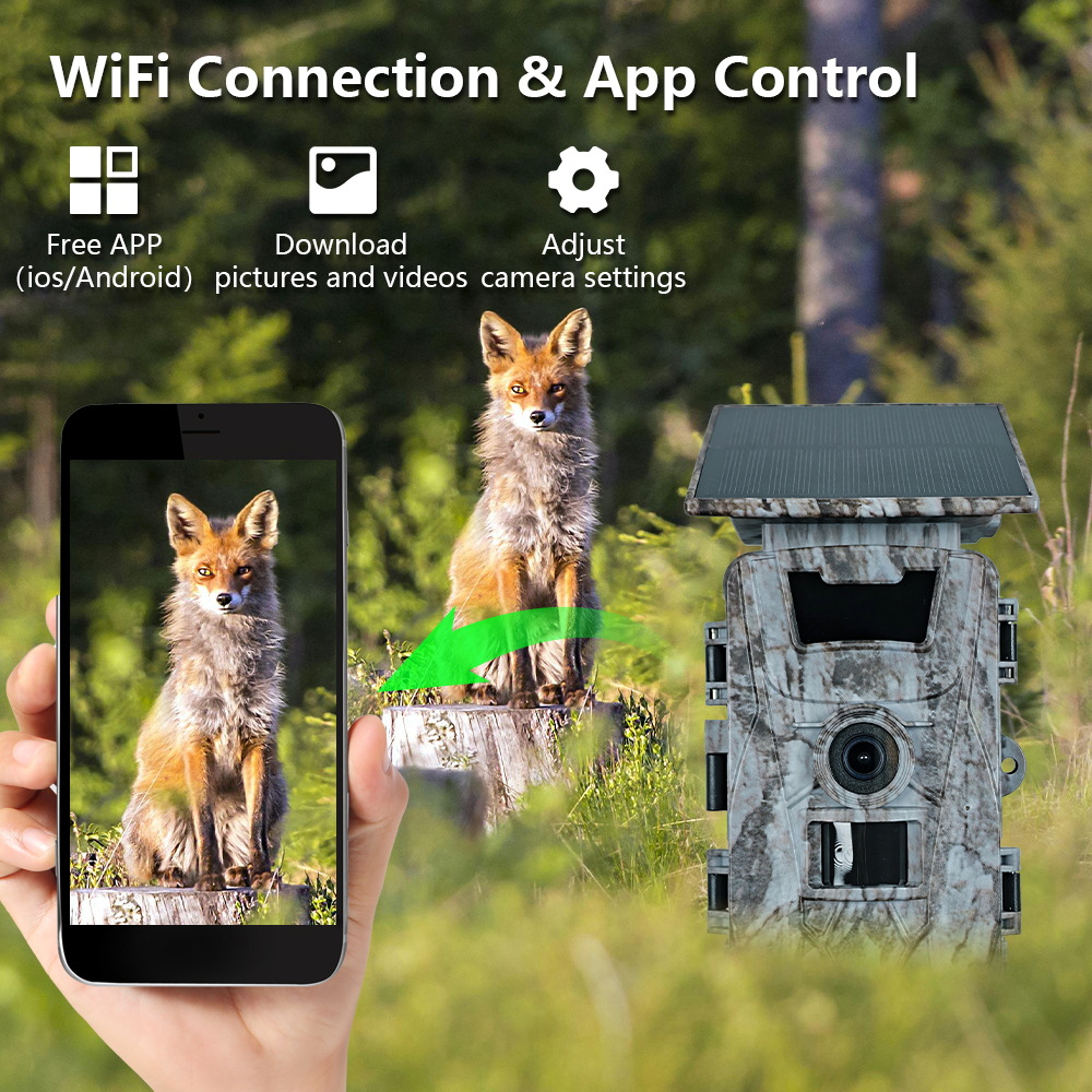 Solar WiFi 4K 60MP Hunting Cam - Outdoor Hunting Camera Wifi のレビューと価格