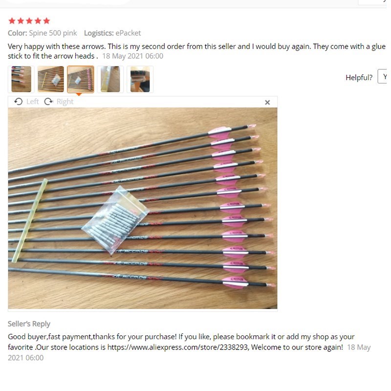 ID4.2mm Pure Carbon Arrows Sha - Arrow Carbon Shaft のレビューと価格