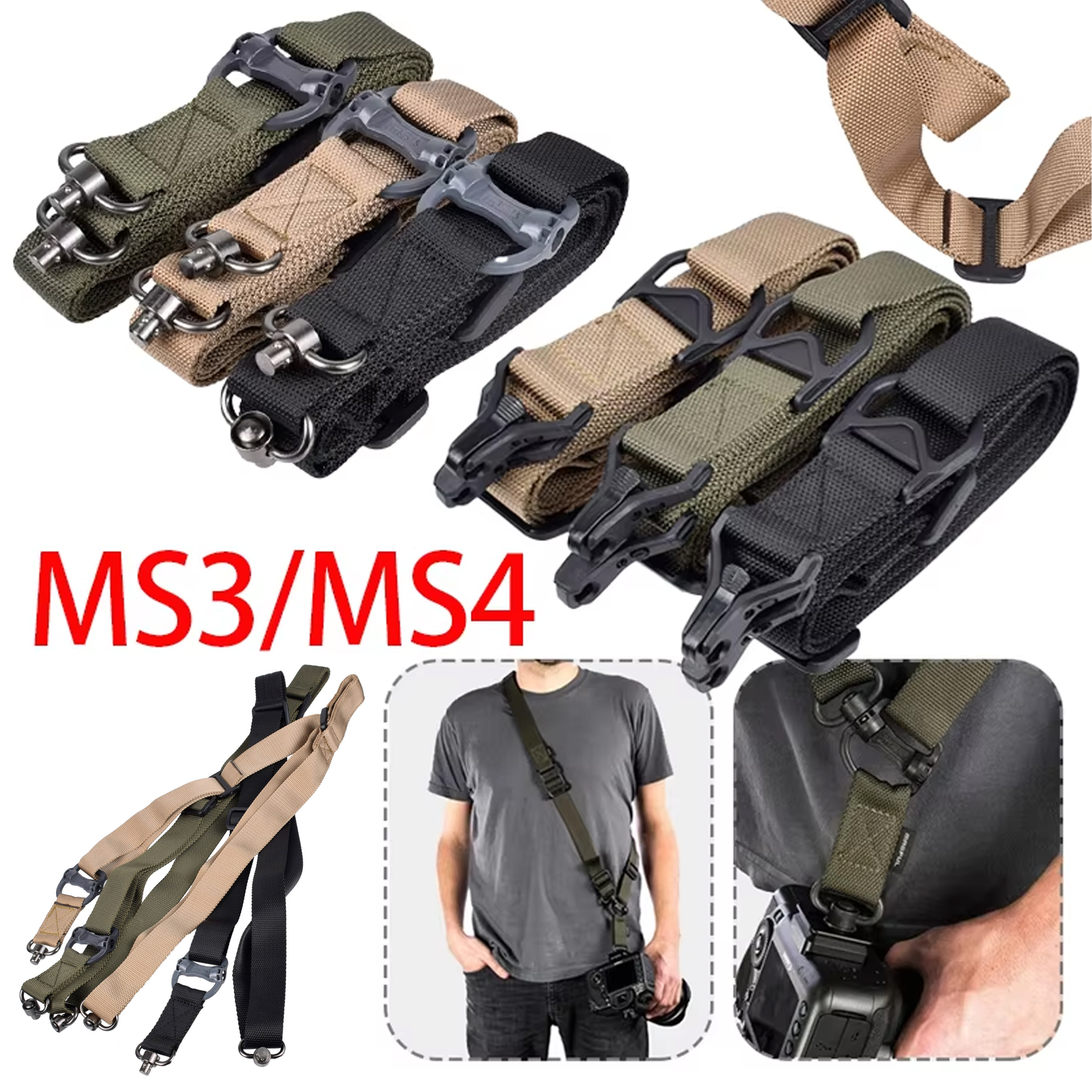 Tactical MS3 Gun QD 2 Point Sl - Rifle Sling Swivel のレビューと価格