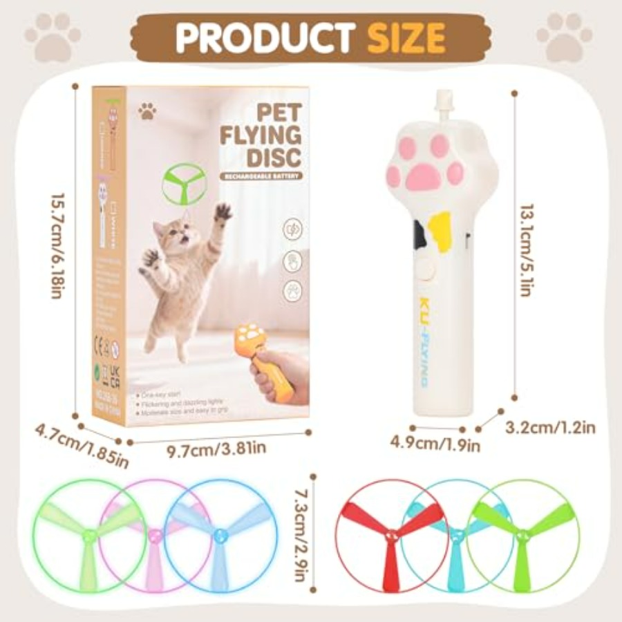 Cat Fetch Toy, Rechargeable Fl - Outdoor Hunting Launcher のレビューと価格