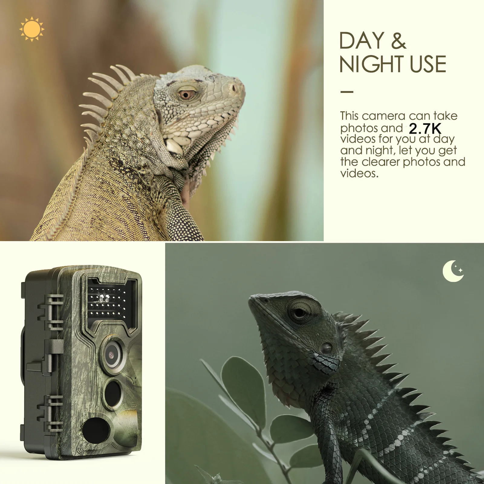 Camera 58MP 2.7k Hunting Trail - Outdoor Hunting Camera Wifi のレビューと価格