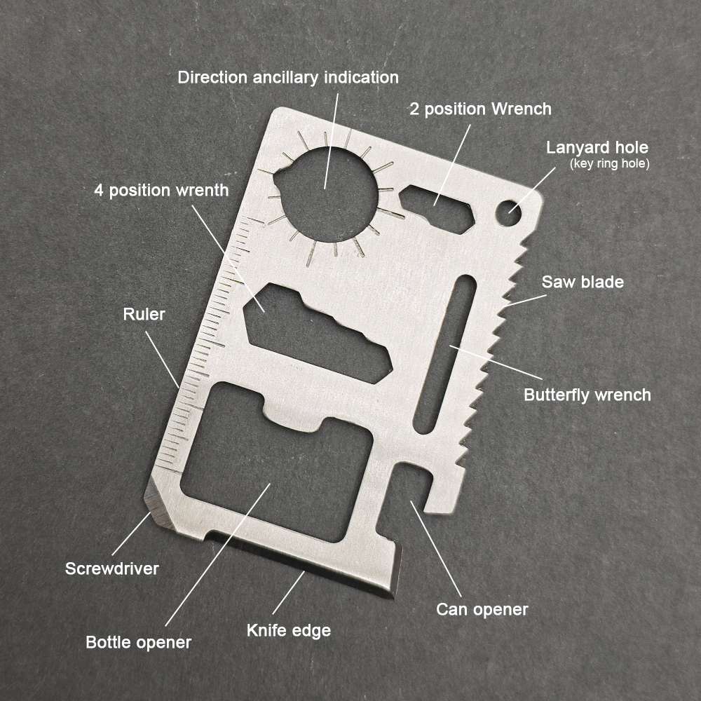 Stainless Steel EDC Pocket Too - Hunting Outdoors Card のレビューと価格