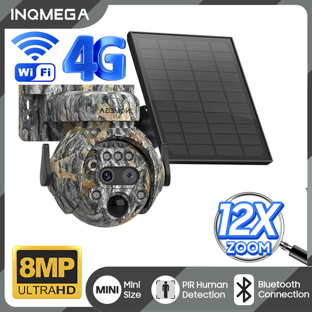 INQMEGA 12X ZOOM 4K 8MP Solar  - Outdoor Hunting Camera Wifi のレビューと価格