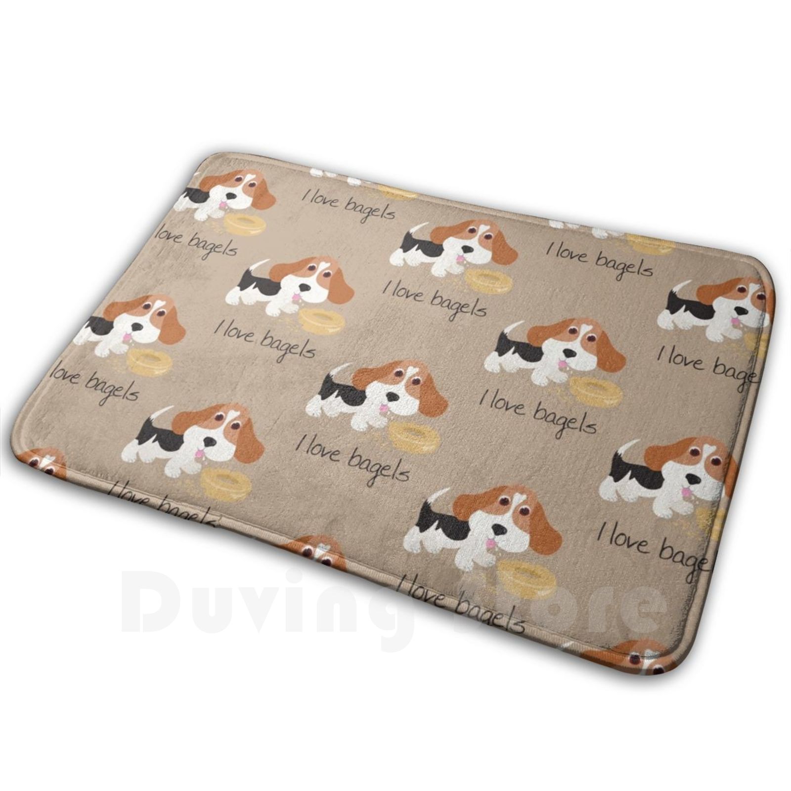 I Love Bagels ? Bonnieportrait - Hunting Outdoor Rug のレビューと価格