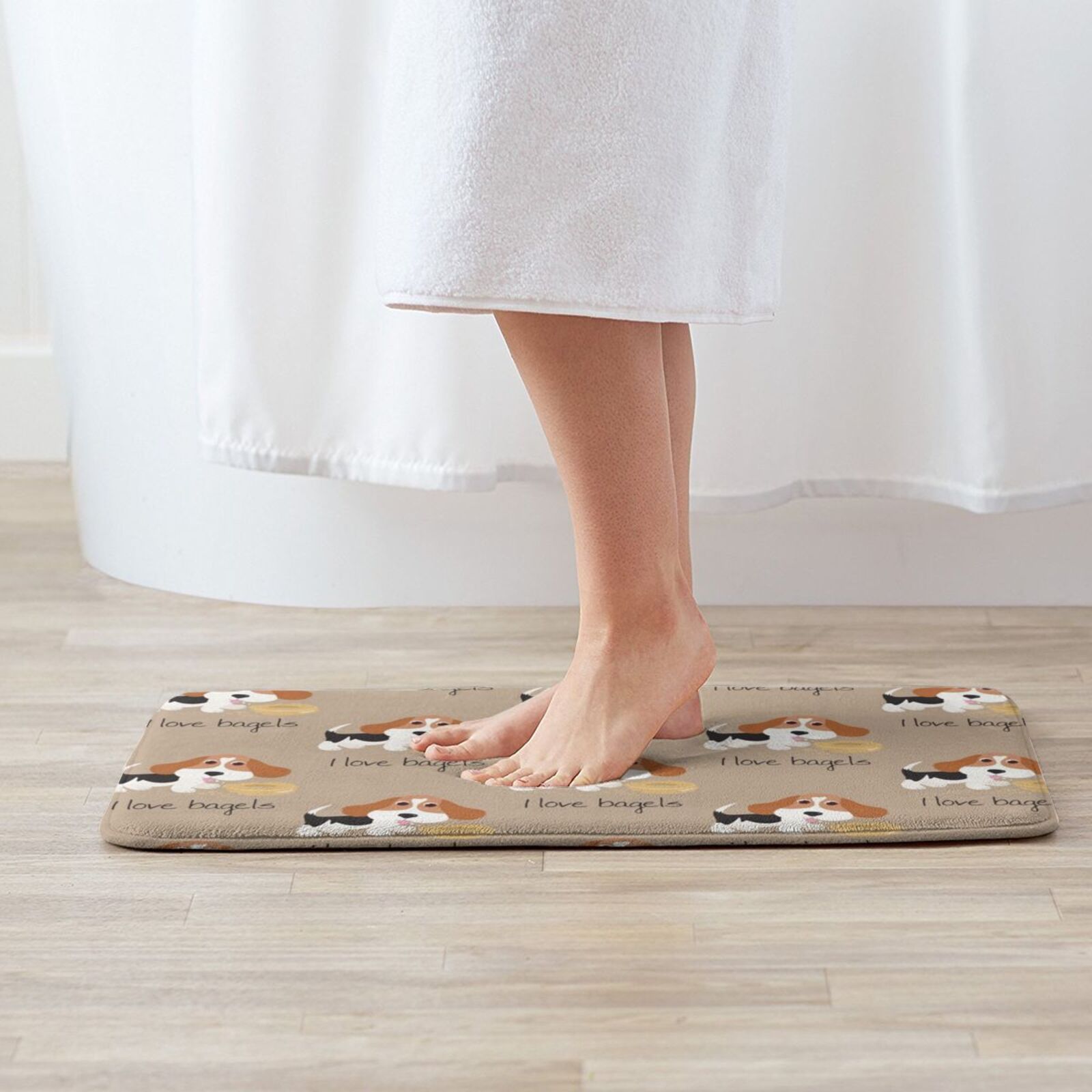 I Love Bagels ? Bonnieportrait - Hunting Outdoor Rug のレビューと価格