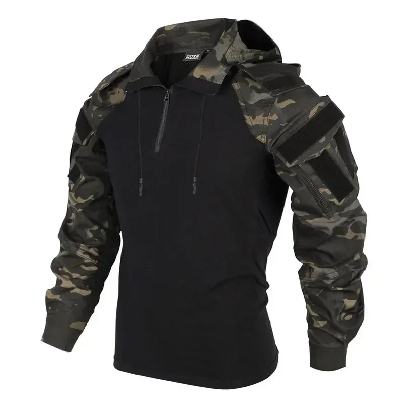 Men's T-shirts 1/4 Zip Long Sl - Outdoor Hunting T Shirts のレビューと価格