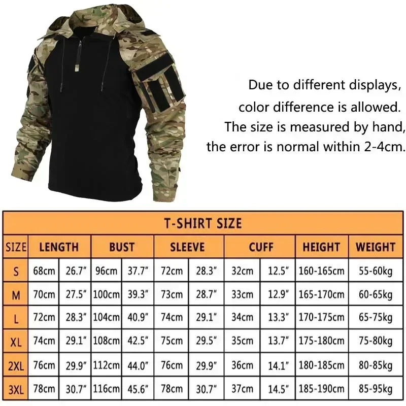 Men's T-shirts 1/4 Zip Long Sl - Outdoor Hunting T Shirts のレビューと価格
