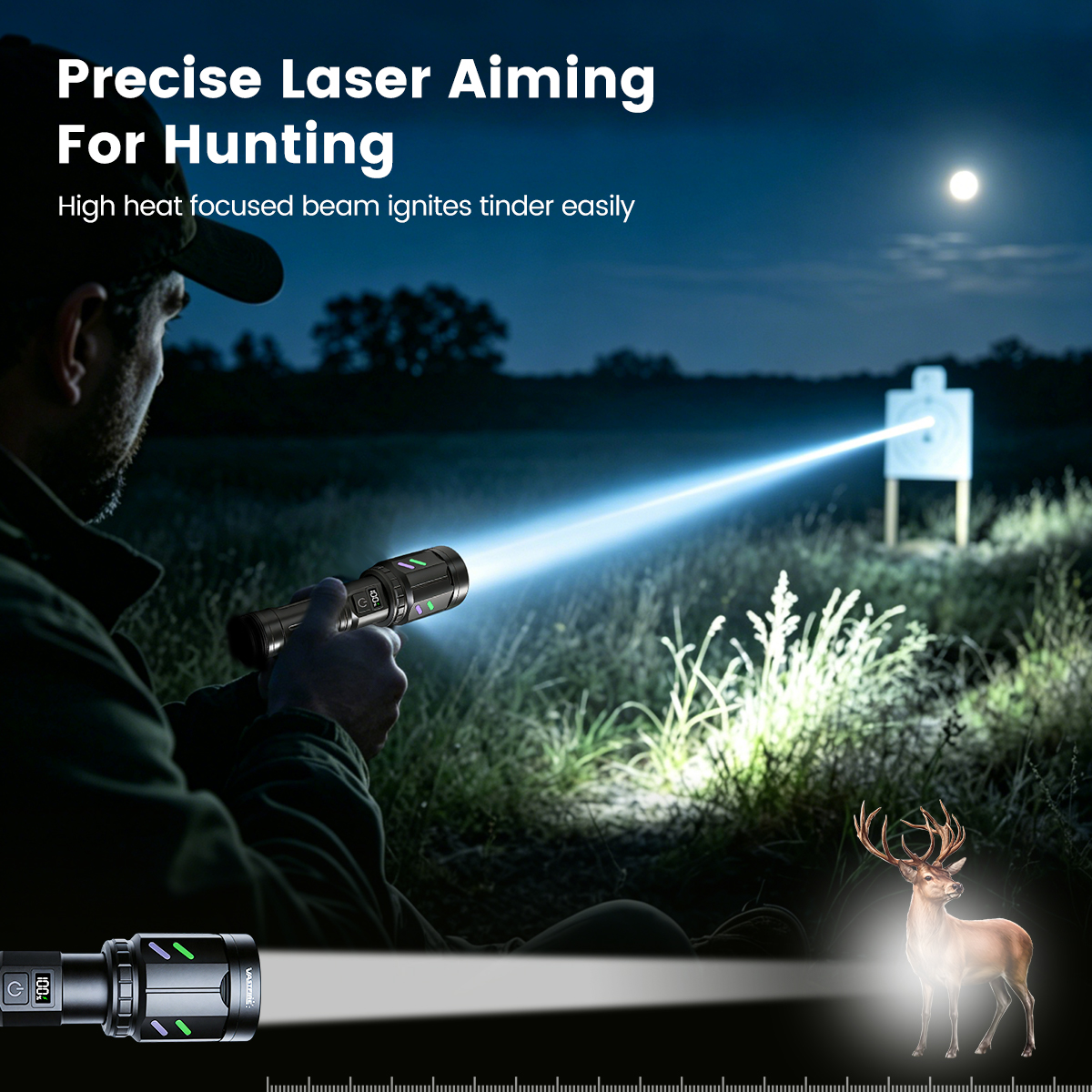 US Stock Zoomable White Laser  - Hunting Outdoor Day のレビューと価格
