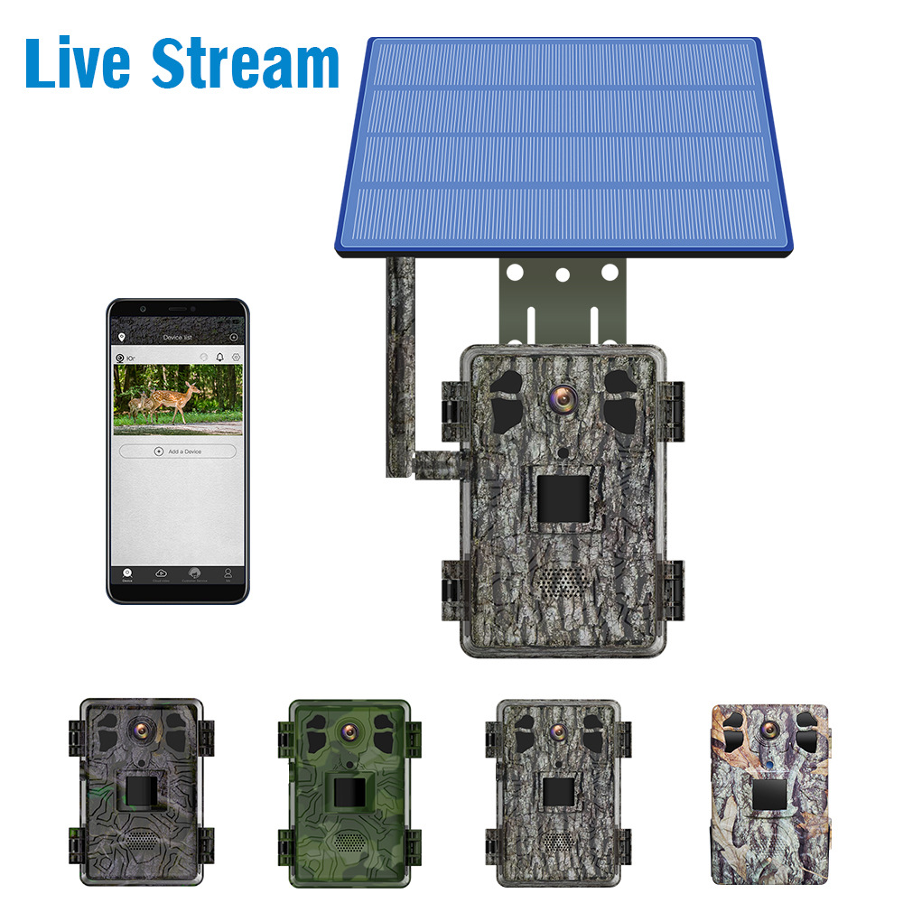 4G LTE Solar Hunting Trail Cam - Outdoor Hunting Camera Wifi のレビューと価格
