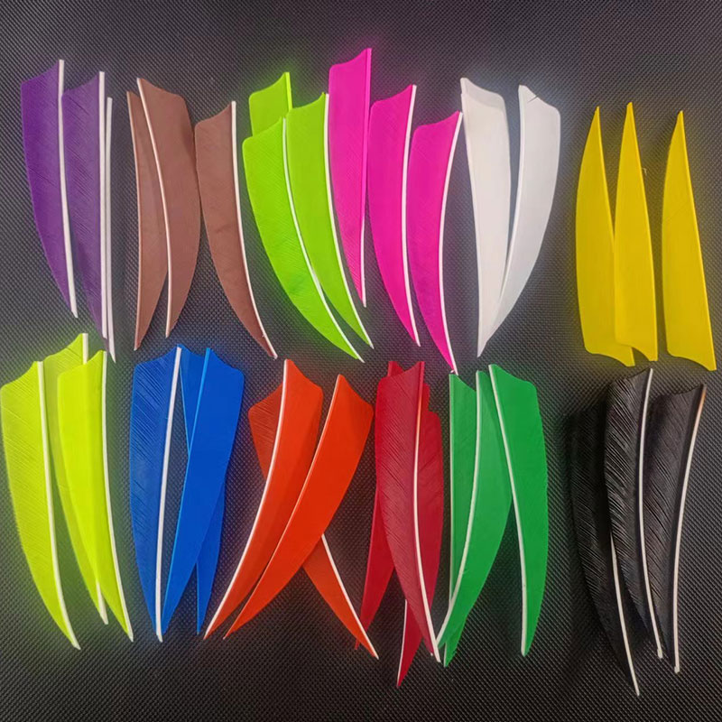 50pcs Archery Arrow Feathers 4 - Arrow Carbon Shaft のレビューと価格