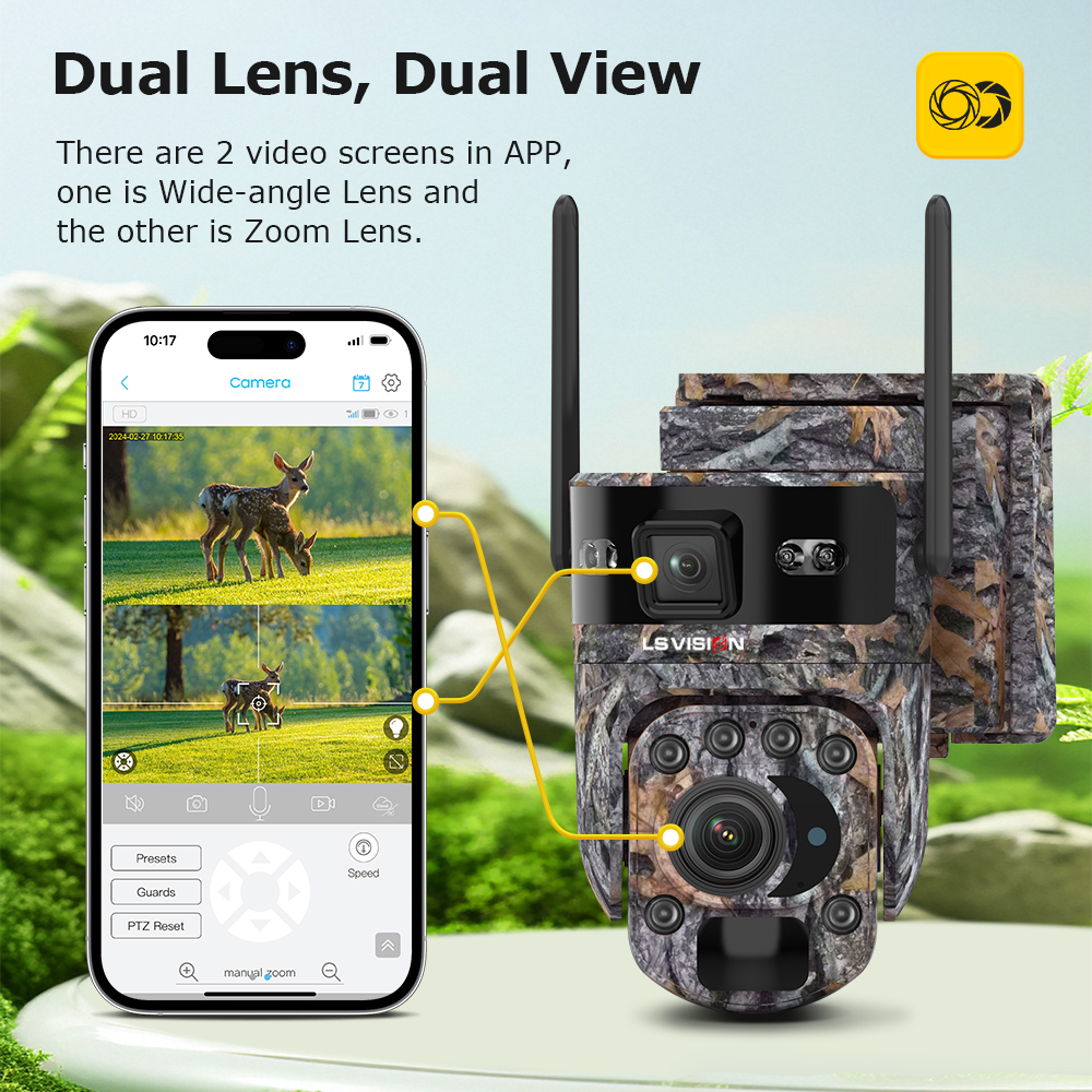 LS VISION 60X Zoom Trail Camer - Outdoor Hunting Camera Wifi のレビューと価格