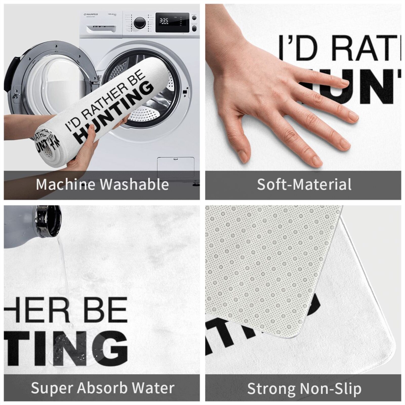 Id Rather Be Hunting Carpet Ma - Hunting Outdoor Rug のレビューと価格
