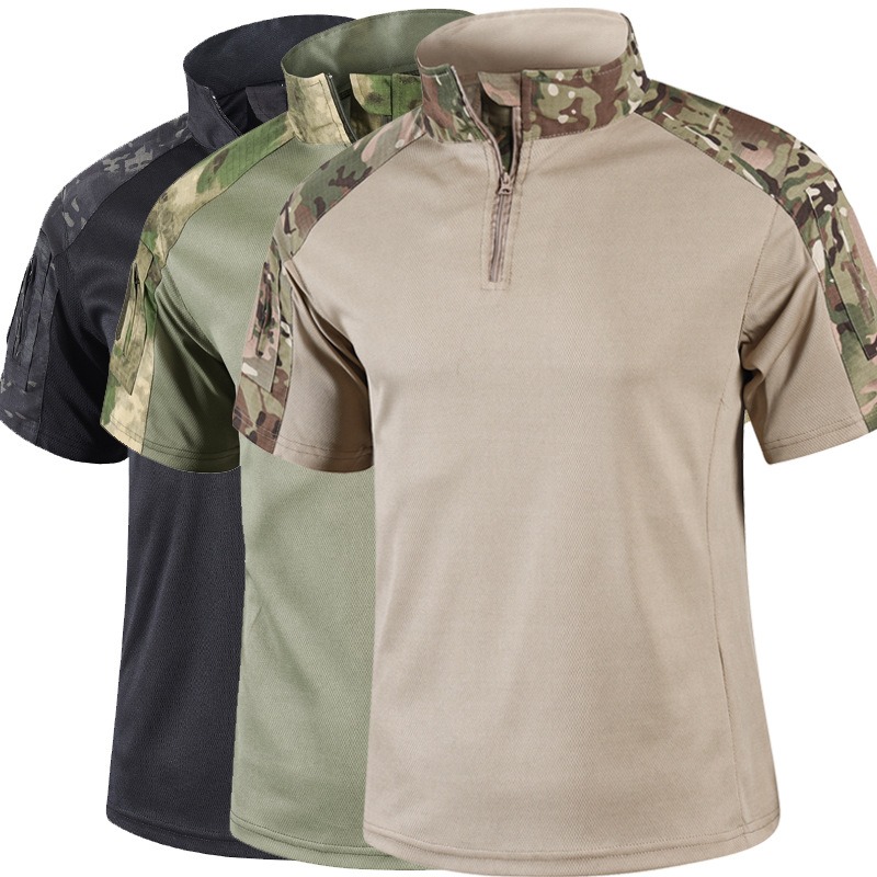 Camo Tactical Shirt Short Slee - Outdoor Hunting T Shirts のレビューと価格