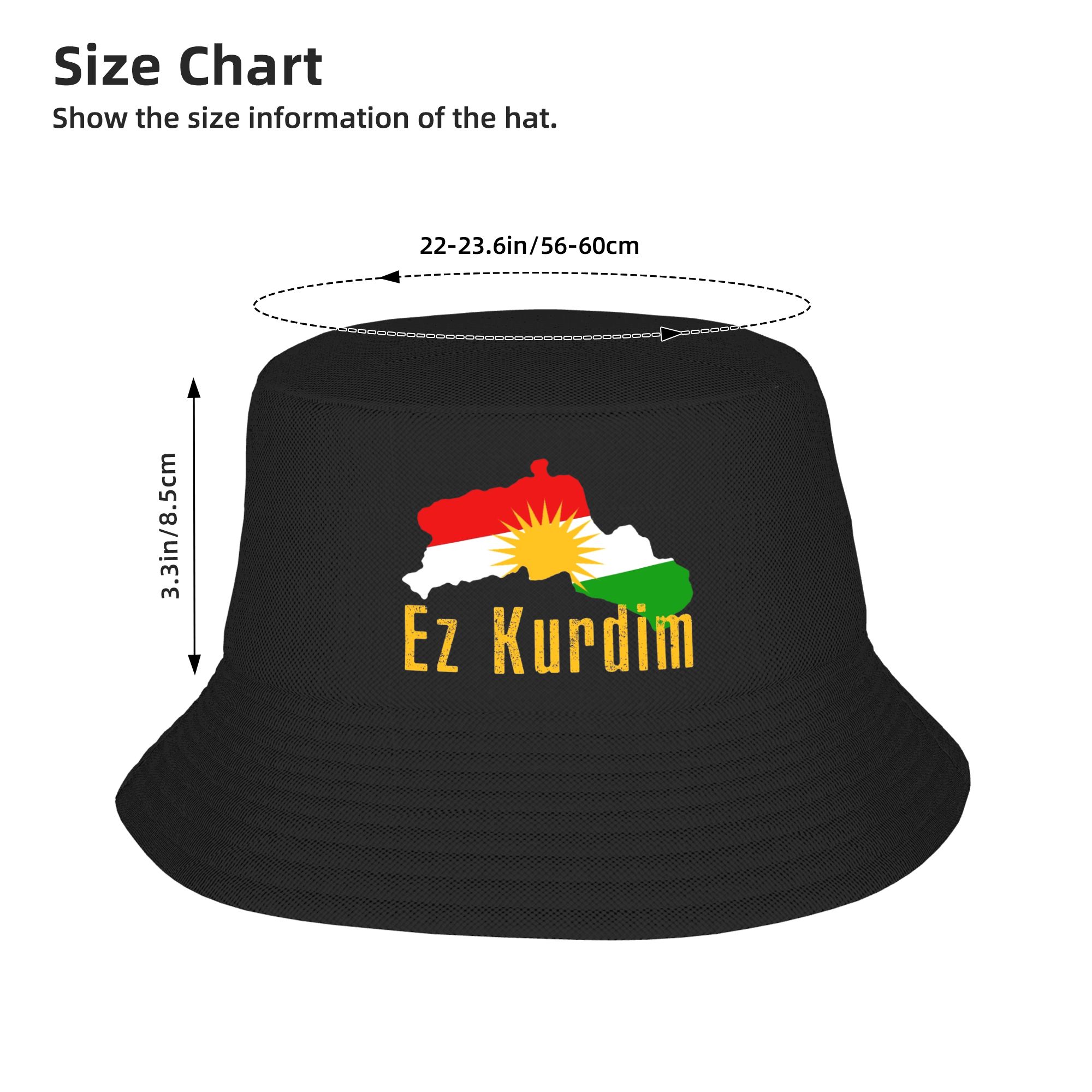 Kurdistan Flag Map  Bucket Hat - Outdoor Hunting Maps のレビューと価格
