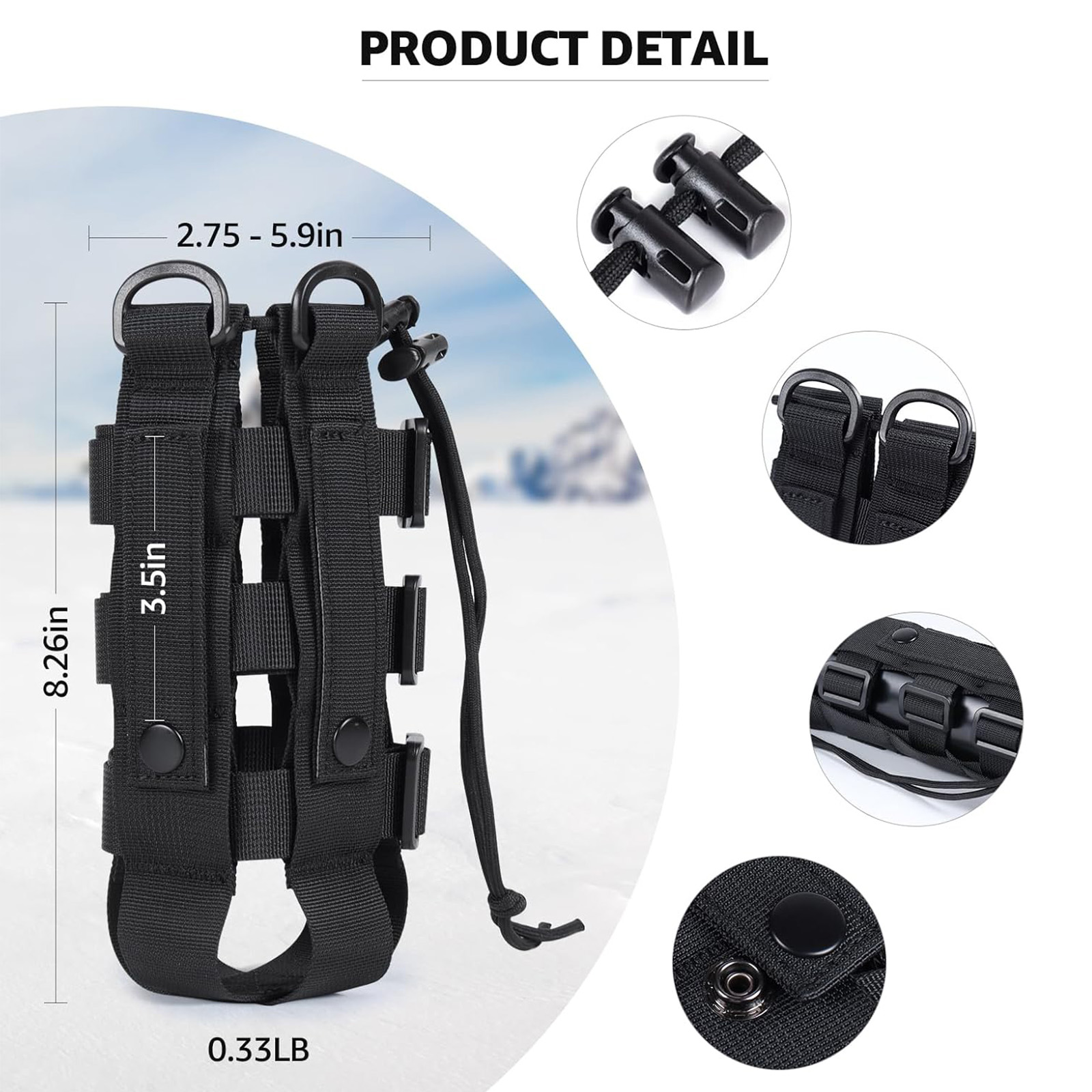 Molle Water Bottle Holder Pouc - Hunting Outdoor Gear のレビューと価格