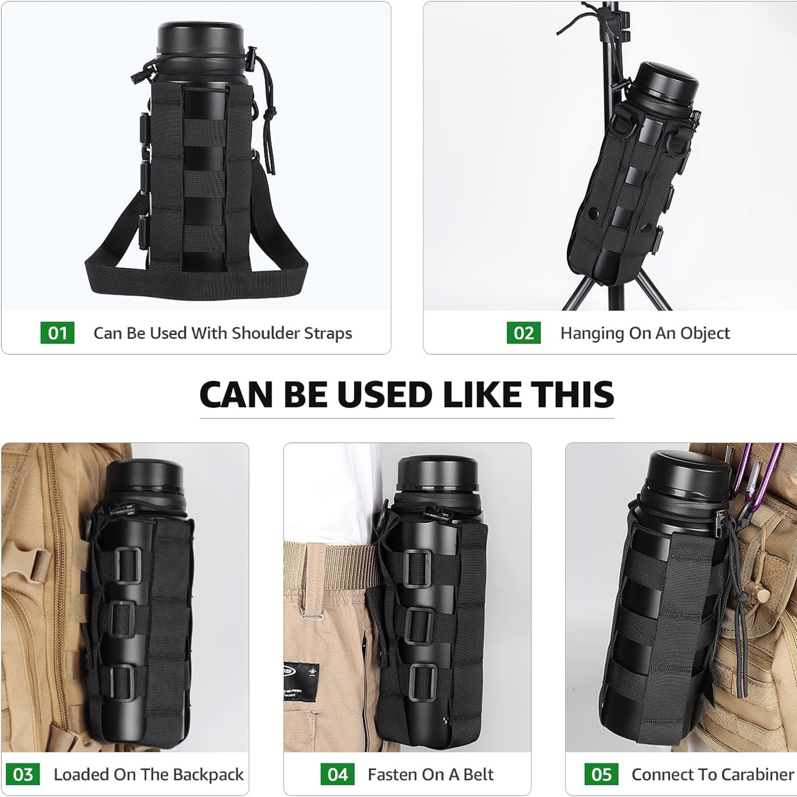 Molle Water Bottle Holder Pouc - Hunting Outdoor Gear のレビューと価格
