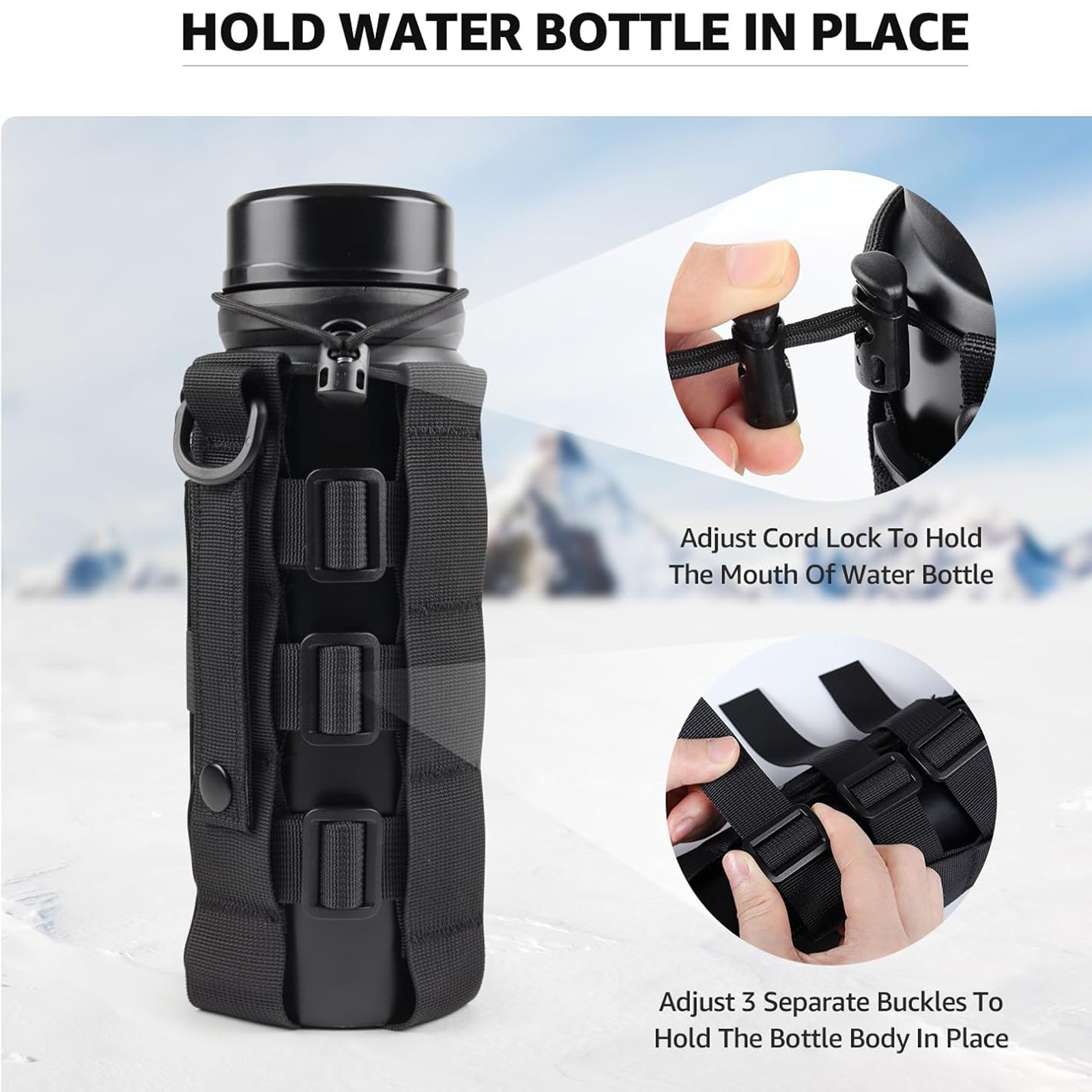 Molle Water Bottle Holder Pouc - Hunting Outdoor Gear のレビューと価格