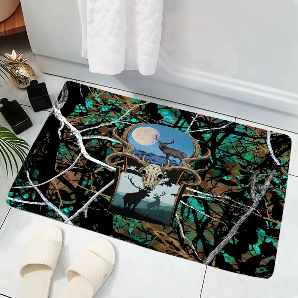 Camouflage Forest Boar Print D - Hunting Outdoor Rug のレビューと価格