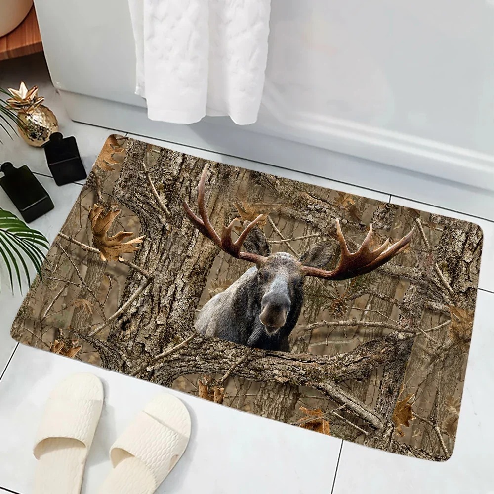 Camouflage Forest Boar Print D - Hunting Outdoor Rug のレビューと価格