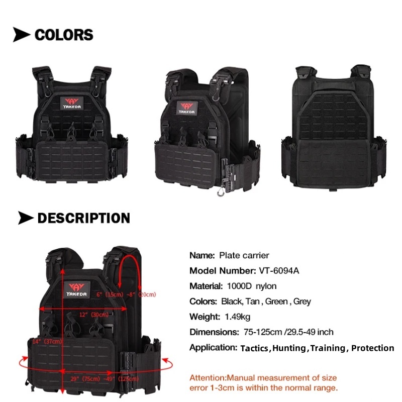 YAKEDA Tactical Vest 6094 Fast - Hunting Outdoor Gear のレビューと価格