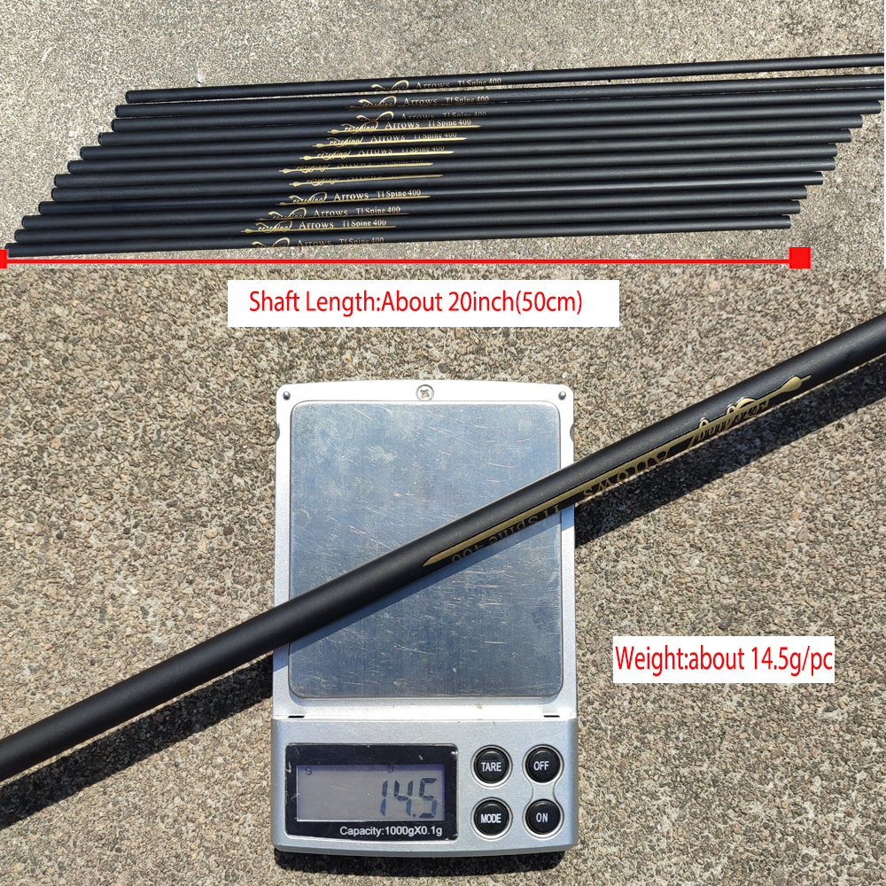 9PCS 20Inches Archery Carbon A - Arrow Carbon Shaft のレビューと価格