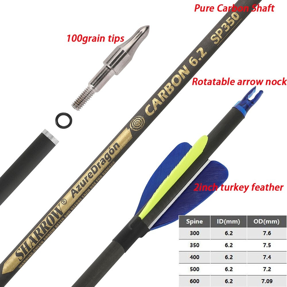 Carbon Arrows 32 Inch Spine 50 - Arrow Carbon Shaft のレビューと価格