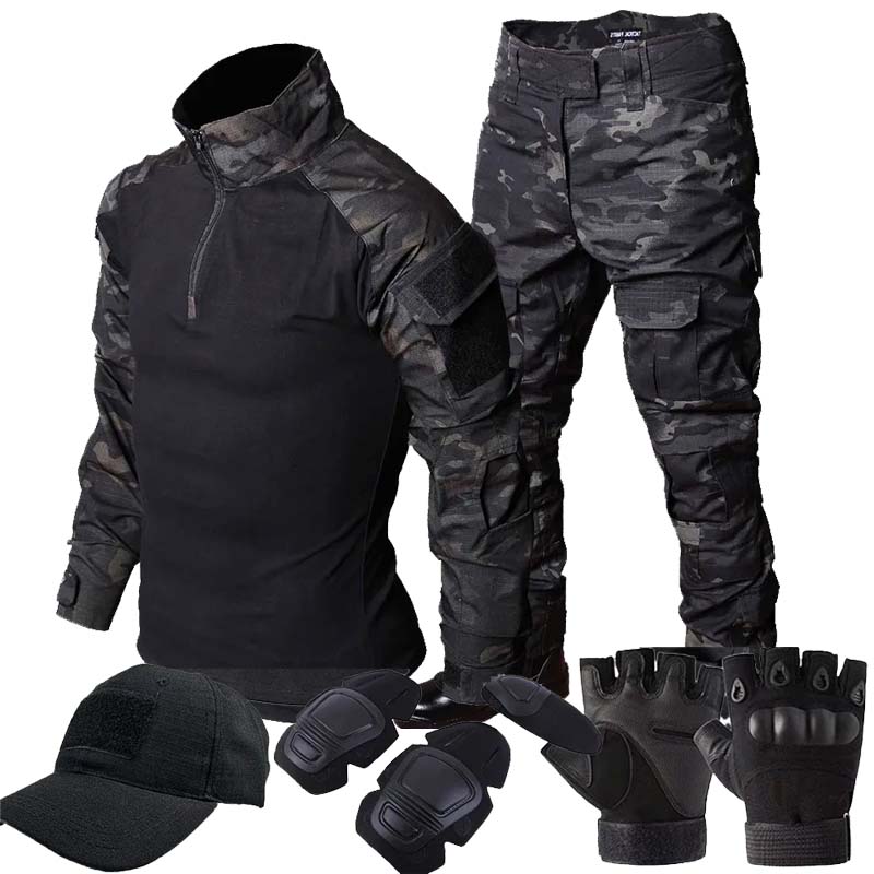 RU Camo Tactical Uniform Outdo - Outdoor Hunting T Shirts のレビューと価格