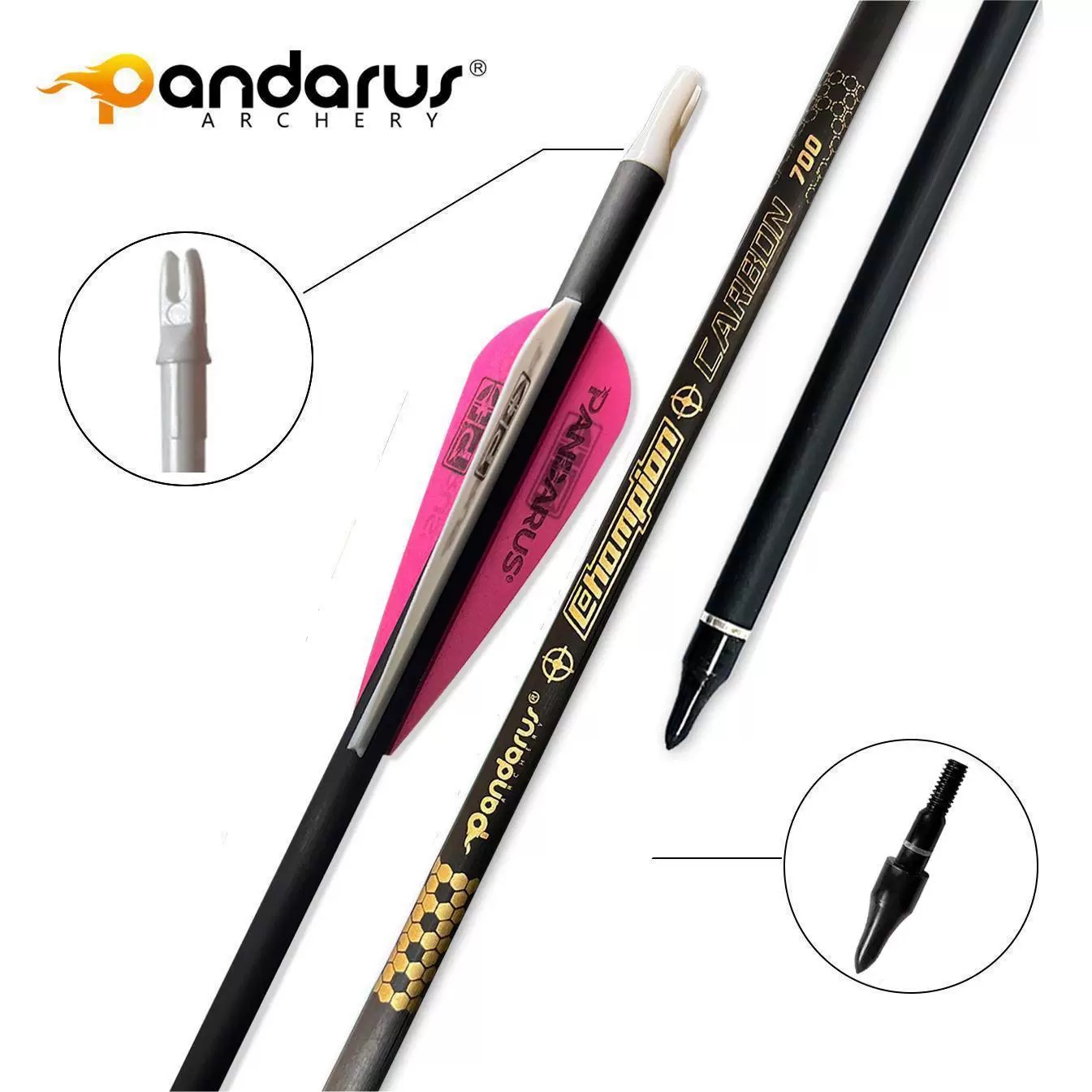 Straightness 0.001 Pandarus Ch - Arrow Carbon Shaft のレビューと価格
