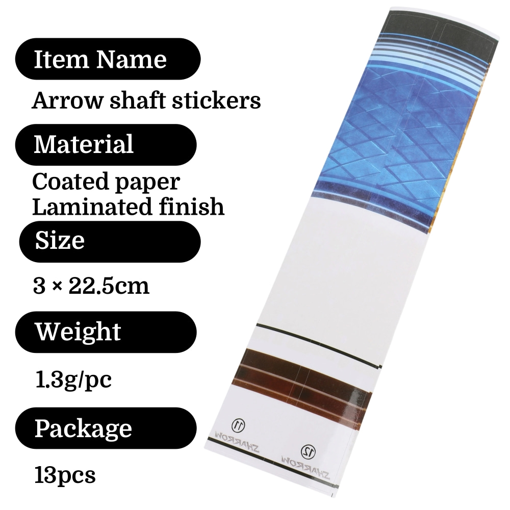 13pcs Arrow Shaft Stickers Wra - Arrow Carbon Shaft のレビューと価格